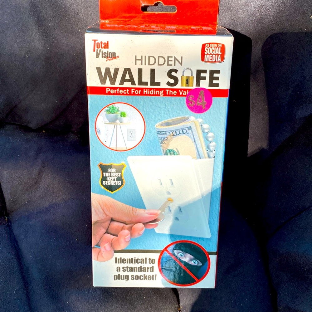 Wall safe! Can be used in your walls to keep important things safe!